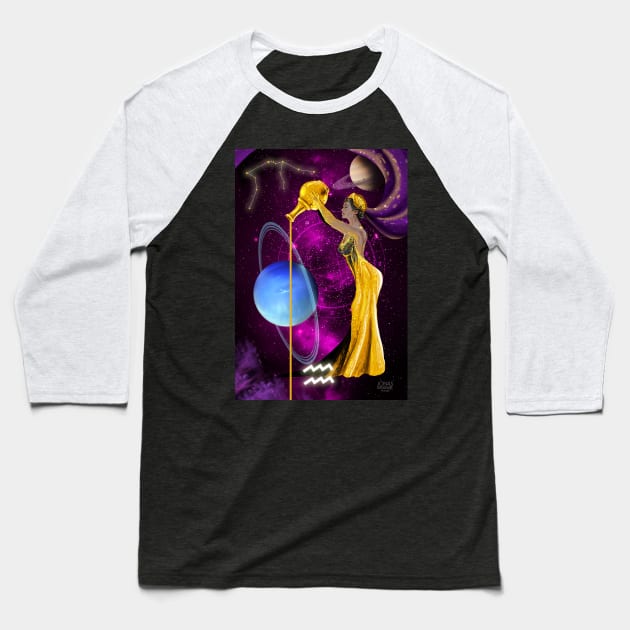 Aquarius Baseball T-Shirt by JonasEmanuel